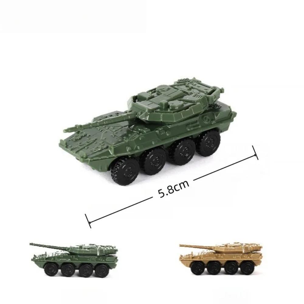 1/144 5cm Classic Tank Model WWII Soviet BM21 Italian B1 Destroyer US M35 Truck Finished Tiger Leopard Sand Table Plastic Toys