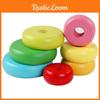 Rainbow Stacking Tower Wooden Toy For Early Childhood Learning And Logic Development