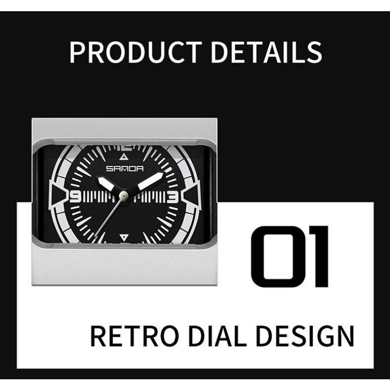 SANDA Cool Watch For Men Creative Style Alien Design Waterproof Luminous Quartz Watches Male Sports Wristwatch