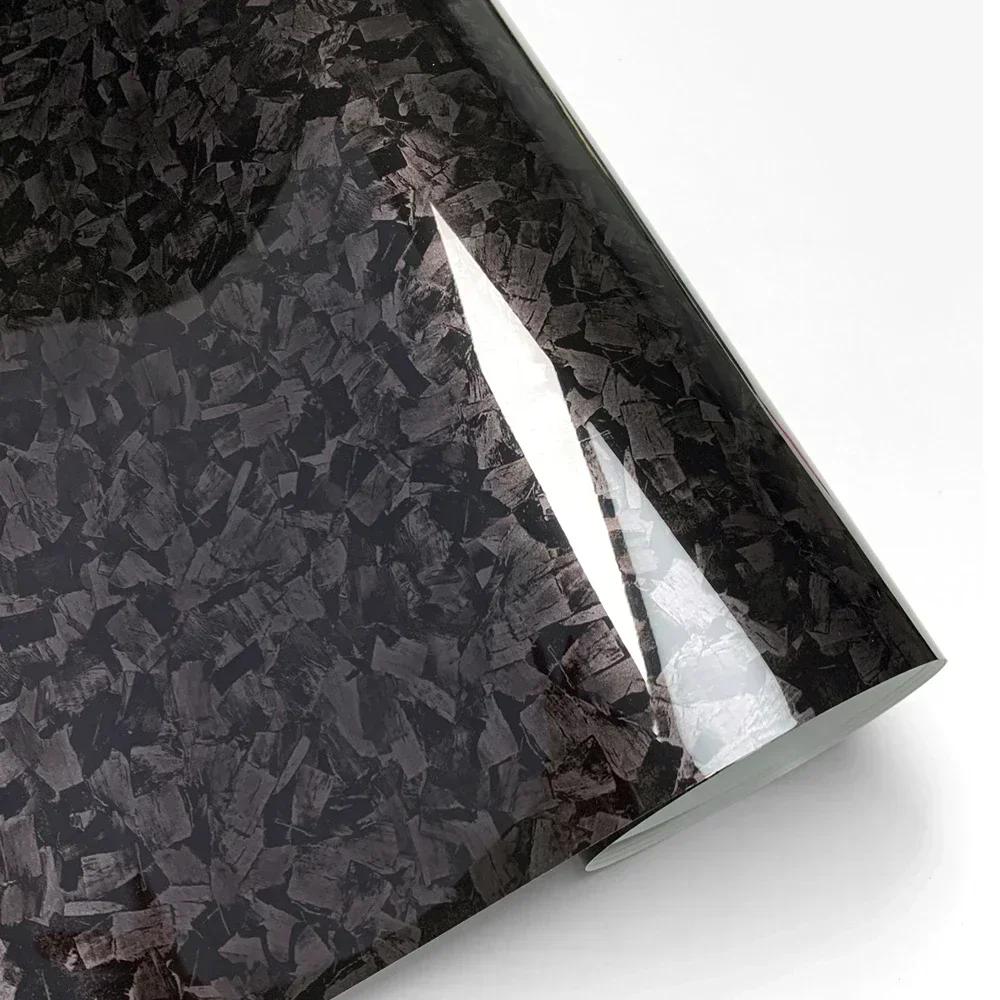 Car Sticker Carbon Fiber Self Adhesive Vinyl Wrap Film Motorcycle Laptop Carbon Glossy Carbon Fiber Sticker for Car Accessories 3cmx150cm чёрный