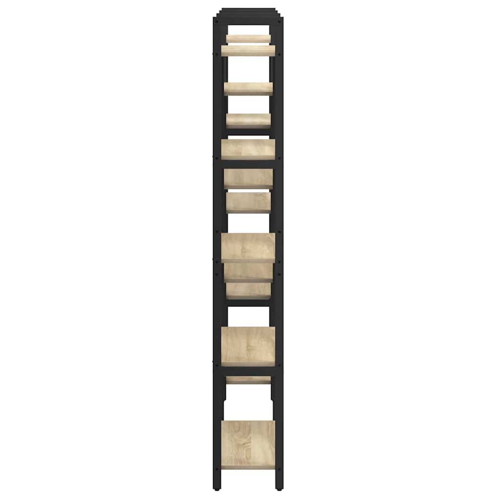 Bookshelf Sonoma Oak 156 X 25 X 167 Cm Engineered Wood