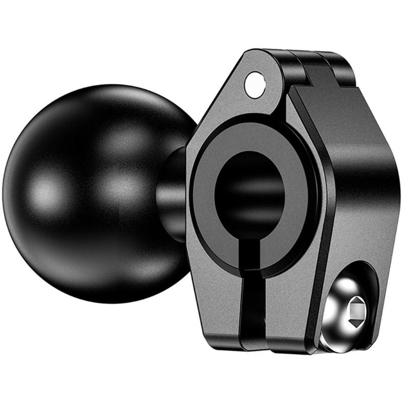 Mounting Base for 0.39-0.63inch Diameter Rail Includes 25mm Ball Joint for Action Cameras and Navigation Devices