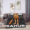 Tung Tung Sahur Plush Blanket Child  Flannel Throw Blanket For Couch Chair Super Soft Design Quality Bedspread Birthday Present