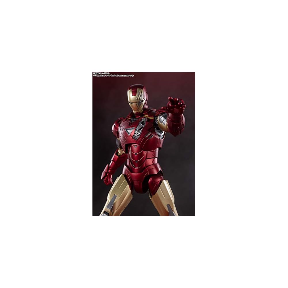 TAMASHII NATIONS S.H. Figuarts Avengers Iron Man Mark 6 Battle Damage Edition 150mm PVC ABS Diecast Action Figure
