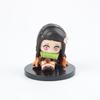 Demon Slayer Figure Toy Anime Kimetsu No Yaiba Q Version Sitting Tanjiro Nidouzi Inosuke Zenizu PVD Figurine Model Doll Gifts