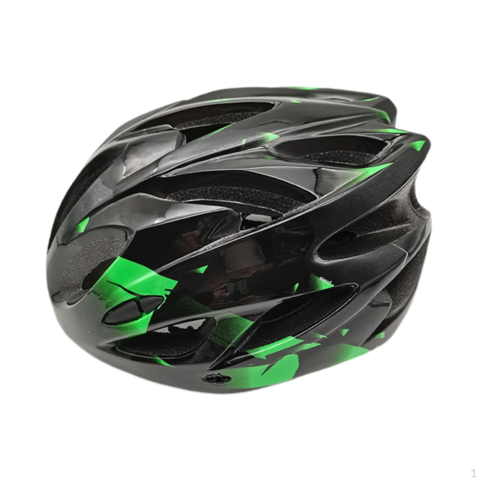 

Helmet Adult Bike Biking Gear Shock Absorbing ting Lightweight Breathable Suitable for Adults зелений