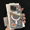 Magnetic Phone Case For iPhone 17 17E 16 16E 15 14 13 12 11 Pro Max Plus Air Clear Cute Cartoon Soft TPU Shockproof Cover
