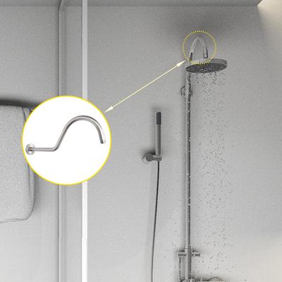 S Shaped Shower Arm Elegant S Shaped Shower Aarm Rust Resistant Shower Arm for Enhances Bathroom Aesthetics & Comfort