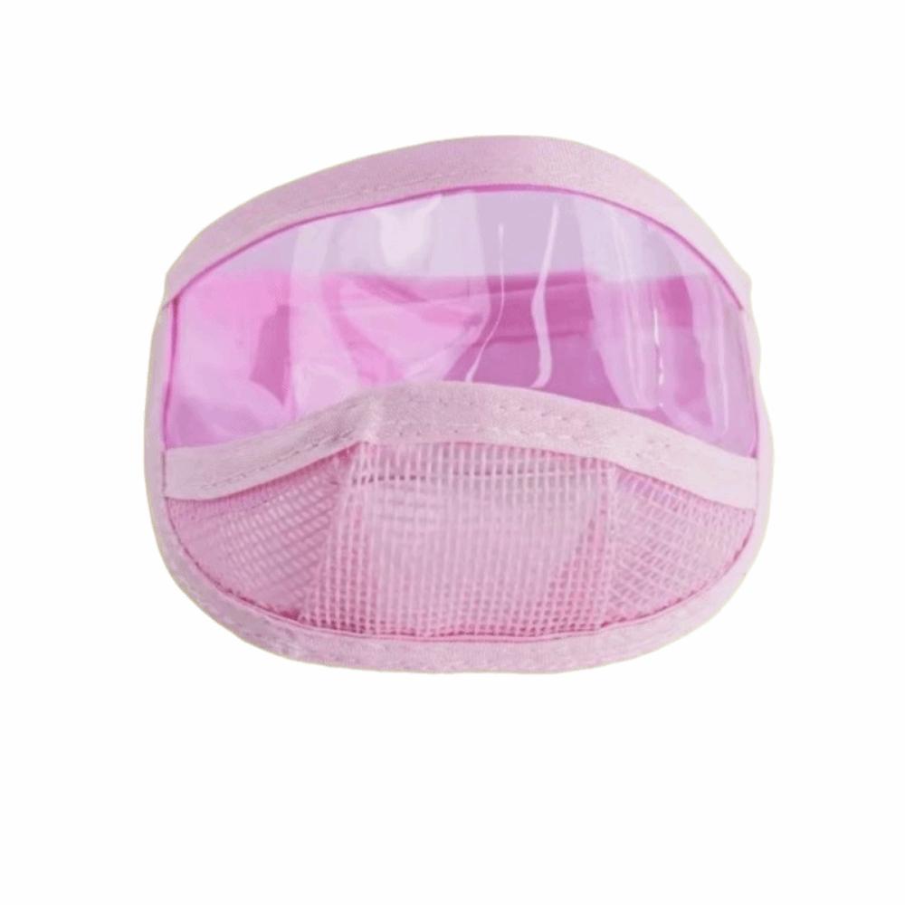 

Transparent Cat Mouth Cover Clear Safety Protective Cover Pet Anti-Bite Muzzle Pet Grooming S розовый