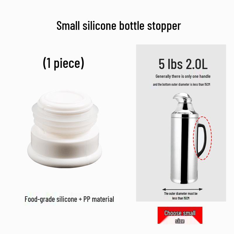 Silikonem izolovaná láhev na horkou vodu a zátka do víčka konvice