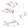 Projector stand with two shelves