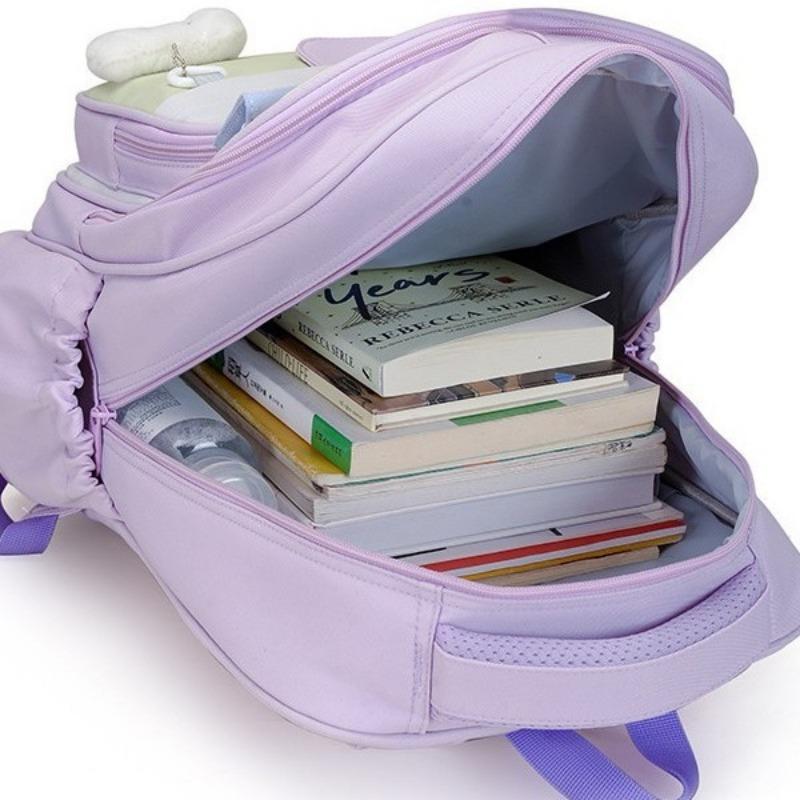 The New Schoolbag Is High-value, Fresh and Sweet, Contrasting Colors, Splicing Backpack Level 1-3, Lightweight Multi-pocket Backpack.