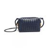 Mini Woven Crossbody Camera Bag Women Soft PU Leather Large Capacity Urban Chic Shoulder With Zip
