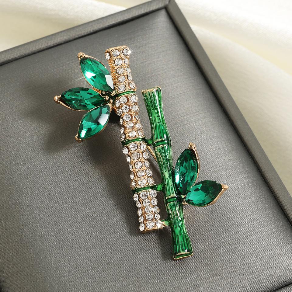 

Брошь Ping An Bamboo Женская Фестивальная Высоко Поднимающаяся Брошь Китайская Антикварная Заколка для Воротника Аксессуары Подарки на День Учителя