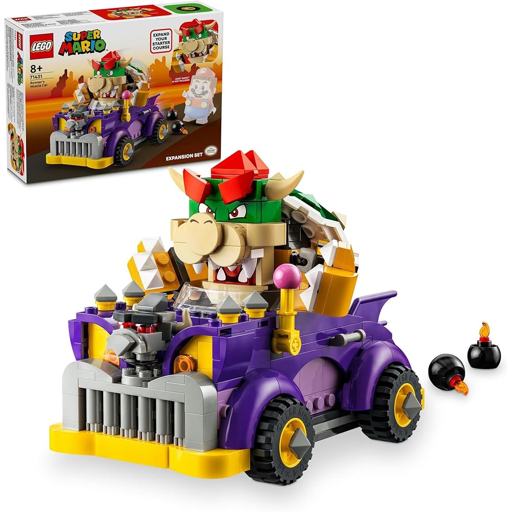 LEGO Super Mario Bowser s Highway Car Toy Building Set for Kids Age 8-10, Creative Play, Gift for Boys and Girls