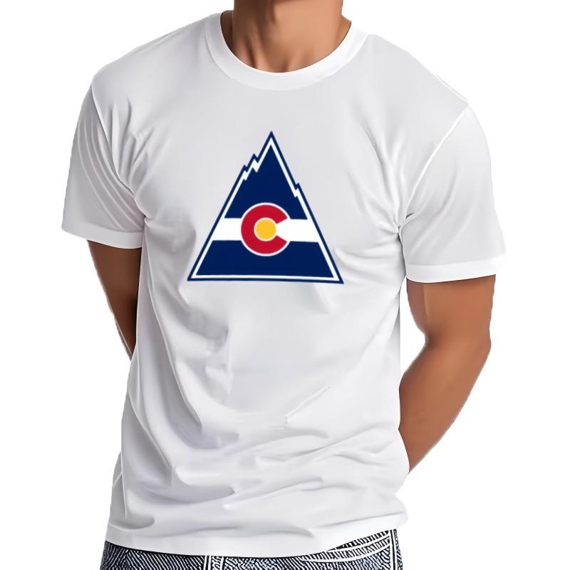 Camiseta CláSica De Hockey Colorado Para Hombre Camiseta De Manga Corta Ropa De Anime Camisetas De Secado R