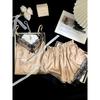 Ice and snow silk pajamas women's summer girls pure desire suspender shorts loungewear set pajamas sweet Korean ins style