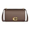 Bandit 18 Solid Color Buckle Closure Leather Shoulder Crossbody Bag Small Women Bags Dark-Gray CD724-B4CBD
