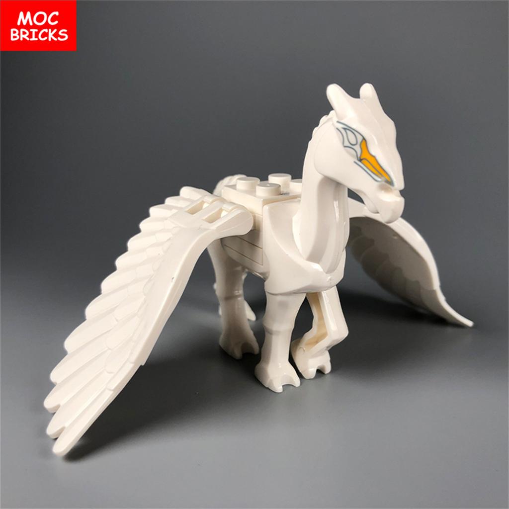 MOC Bricks Military War Medieval Skeleton Horse Animal Action Figures Building Blocks Educational Toys For Children Gifts