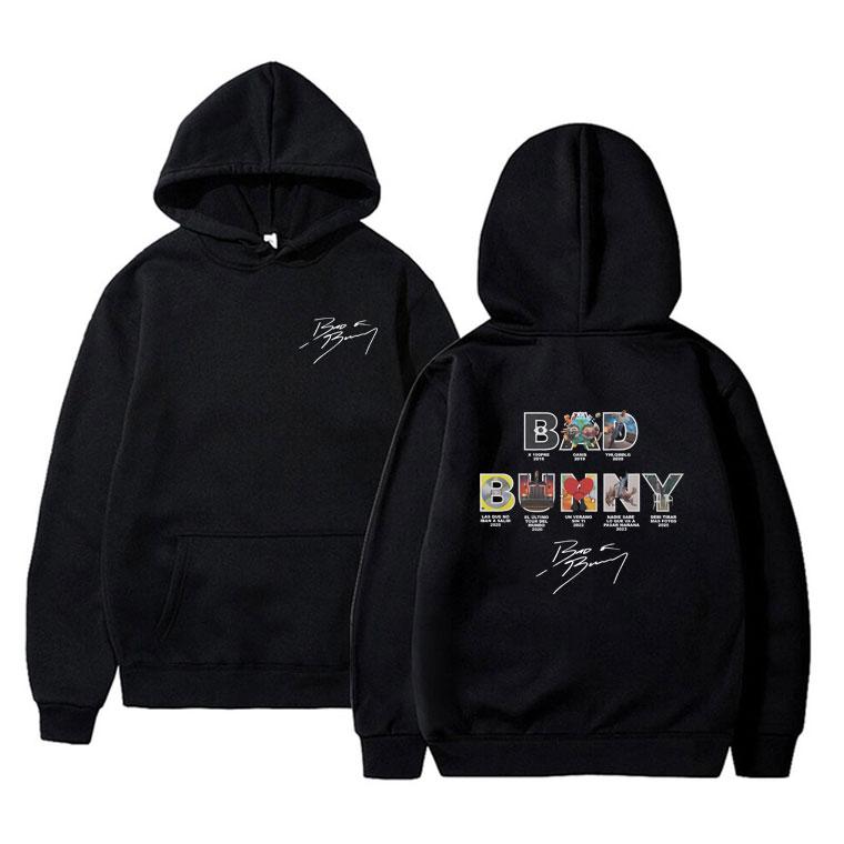 Rapper Bad Bunny Hoodie DeBi TiRAR MaS FOToS DTMF Graphic Sweatshirt Male Casual Oversized Hoodies Men Women Hip Hop Pullover