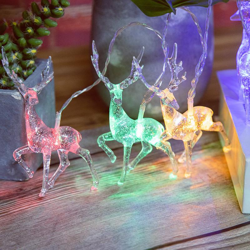 Reindeer LED Fairy Lights for Outdoor Tent & Holiday Decor