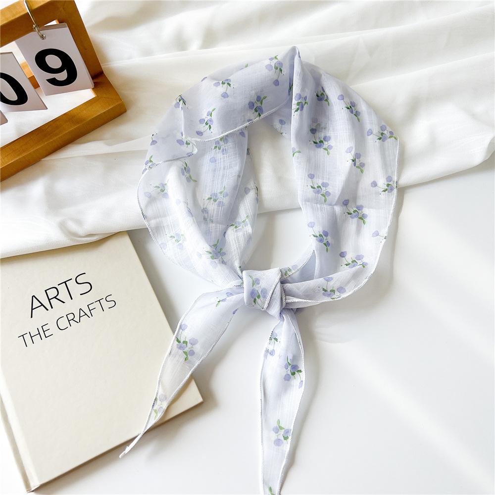 

Декоративный простой шелковый шарф с текстурой, женский новый стиль, весна-осень-лето, модный универсальный платок для работы 25*118cm