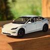 1/24 Tesla Model 3 Alloy Die Cast Car Model Simulation Sound and Light Children's Toy Car Gift Collection Boy Game Vehicle