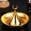 Golden Moon Metal Tray Candy Trays Fruit Plate Dried Fruit Platter Jewelry Tray Snack Plate Pastry Plates Decorative Bowl Dish