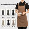 Waterproof & Oil-Proof Canvas Apron - Lightweight, Durable, Custom Logo Option, Perfect for Summer and Workwear; Dirt-Resistant
