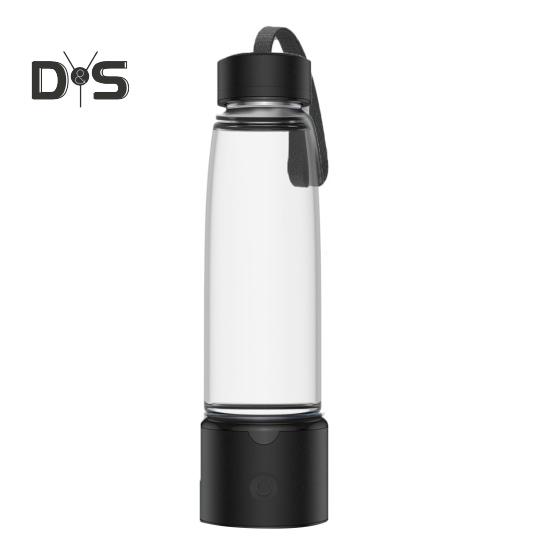 

Генератор бутылки с водородной водой 460 мл, технология электролиза ионизированной мембраны, 3 мин, 2300+ PPB, перезаряжаемая бутылка для воды с водородом чёрный