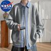 NASA MARVEL Men's Faux Layered Plaid Sweatshirt