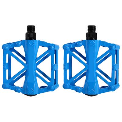 3 Colores Brillantes 1 Par Pedales de Aluminio Duraderos Plataforma Plana Antideslizante Pedal de Bicicleta MTB