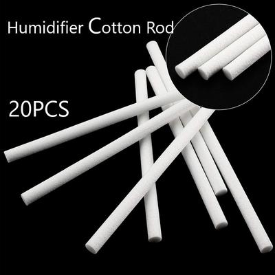 7mm Humidifier Aromatherapy Machine Replacement Cotton Rod 20PCS Can Be Cut According Size Of The Humidifier Cotton Rod