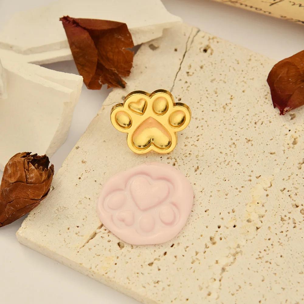 Timbro Ceralacca Testa Timbro Ceralacca Zampa di Fiore Timbro Ceralacca Per Scrapbooking Album Fotografico Timbro Sigillo Artigianato Fai-da-te