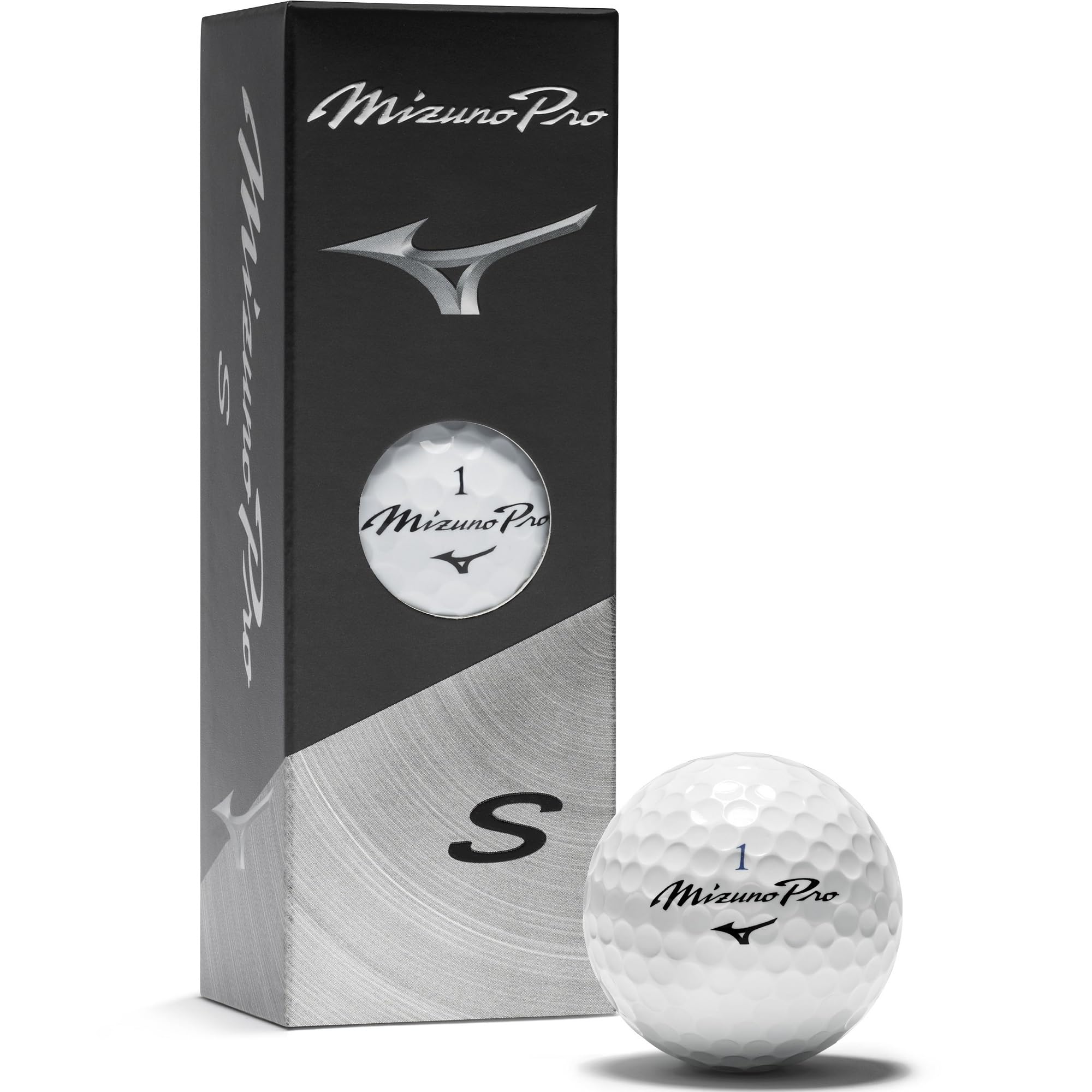 

MIZUNO Pro Golf 1 3 5NJBT835 Balls, S, White, Sleeve, Balls,