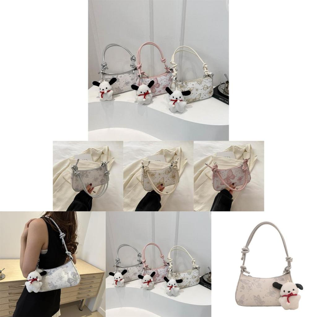Stylish Korean Butterfly Bag Trendy Pu Shoulder Handbag For Casual Commute