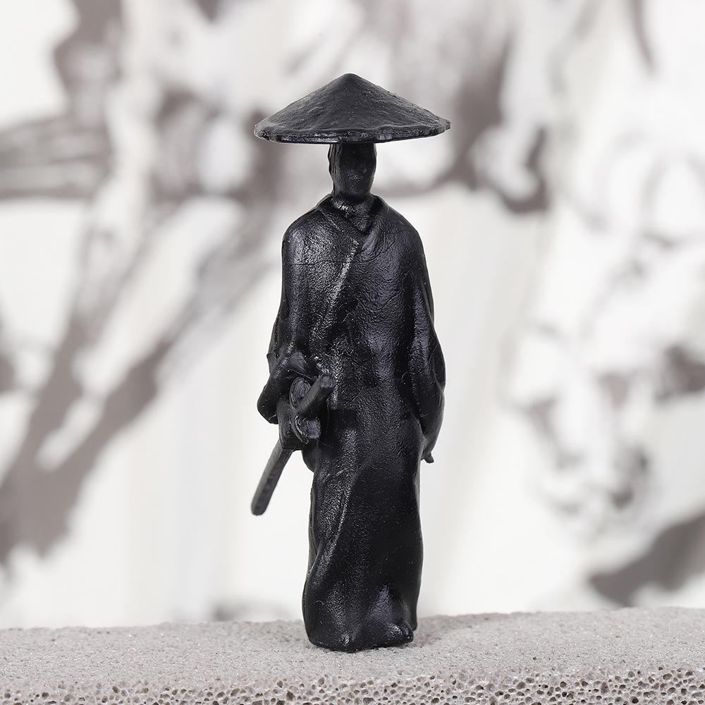 Jianghu Ancient Style Knight PVC Martial Arts Swordsman Desktop Ornament