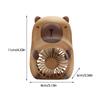 Ventilatore Portatile Capibara Mini Ventilatore Tascabile Portatile Ventilatore Rinfrescante Cartoon Carino Capibara Piccolo Ventilatore Esterno Ricarica USB Piccolo Ventilatore Regali