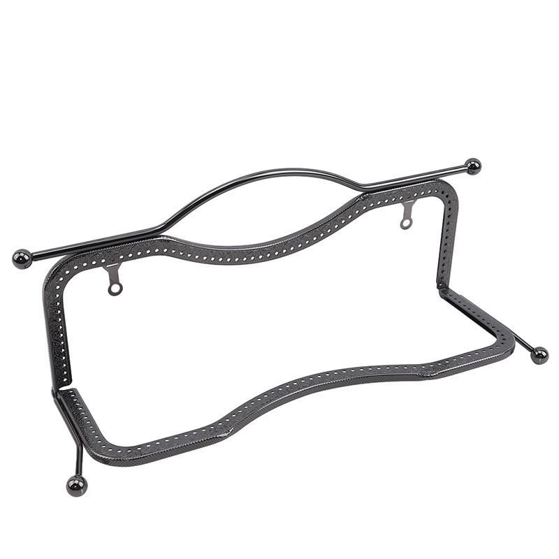 Dudak Şeklinde Çanta Yapımı Metal Çerçeveli Saplı Bozuk Para Çantası Çerçevesi Öpücük Kapatmalı Kilit Dikiş Kabartma Kendin Yap El Sanatı