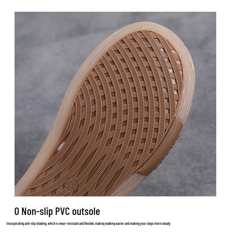 Damskie białe wsuwane sneakersy w stylu koreańskim z elastyczną gumką - miękka podeszwa, skórzane baleriny z ażurowym wzorem