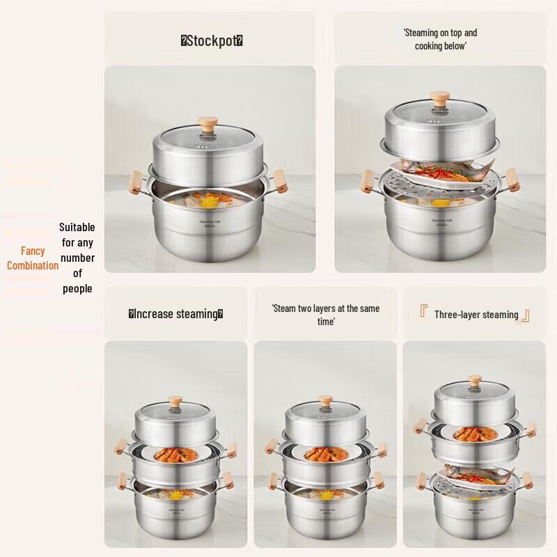 Joyoung CZ534 304 Stainless Steel Multi-Purpose Pot