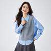 La Chapelle Mock-Two-Piece Knit Polo Sweater