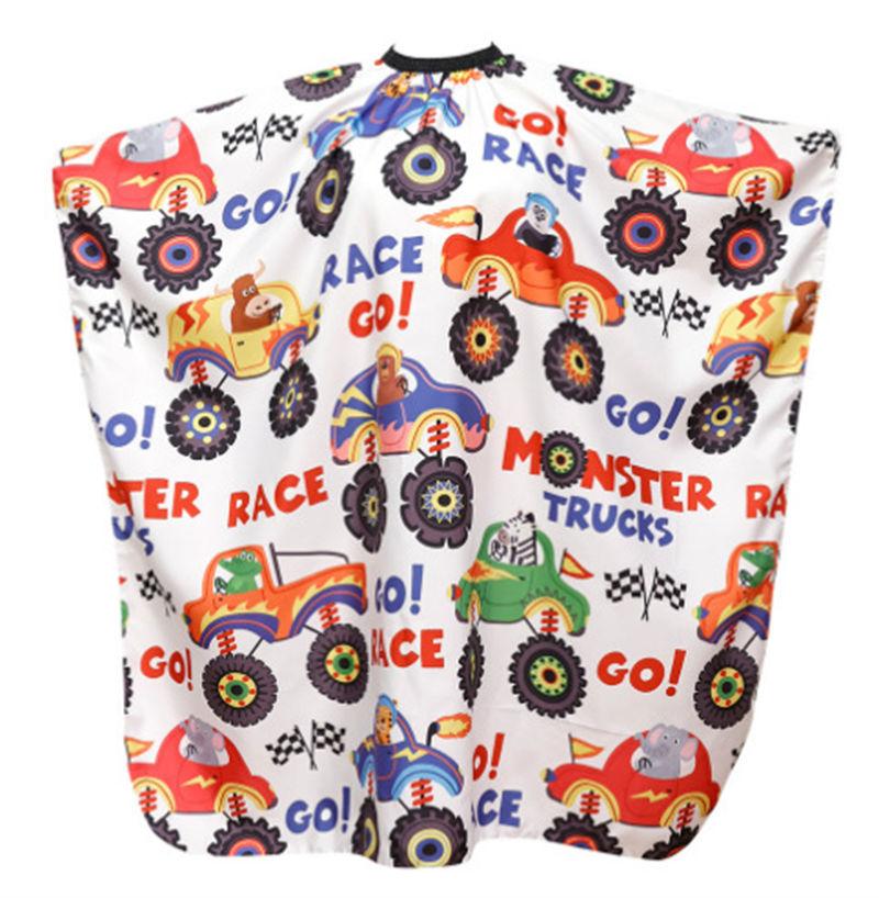 Salon Barber Wrap Children Hairdresser Cape Cute Waterproof Cutting Gown Haircut Apron GZW