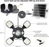 Solar Shed Light Upgrade 192LED Solar Pendant Light with 5 Lighting Modes Cool or Warm White LED Light Indoor with 2 Sensors