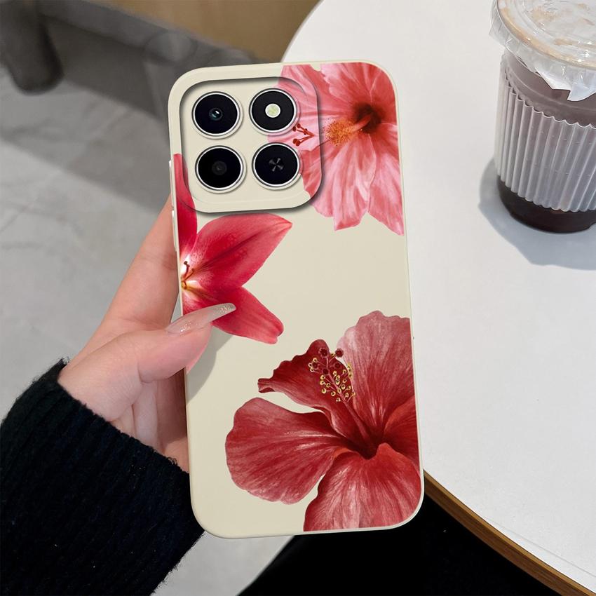 For Honor X6c X6d X5a X5c X6a X7a X8d X9d X8c X7 X8 X6 Phone Case Pretty Flowers Patterns Lightweight Soft Silicone Cover For Honor Protective Housing