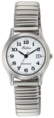 Citizen Analog Datum Metall Weiß Q&Q Damenuhr, Wasserdicht, Zifferblatt, Armband, D015-204,