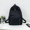 Schoolbag New Solid Color Versatile Backpack Leisure Travel Commuter Backpack Large Capacity Lightweight Student School Bag