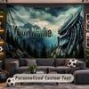 Predator Personalized Tapestry Support Custom Name, Wall Art Home Decoration