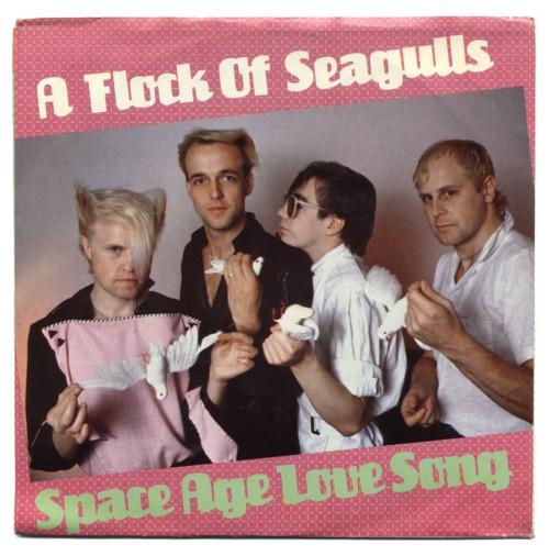 Пластинка 7 дюймов A FLOCK OF SEAGULLS Space Age Love Song JIVE17X Jive 1982 Канада Танцевальная Электроника Б/у