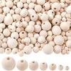 Natural Wooden Beads Dia 6mm-30mm Eco-Friendly Wood Loose Spacer Beads for Jewelry Findings Making Accessories DIY